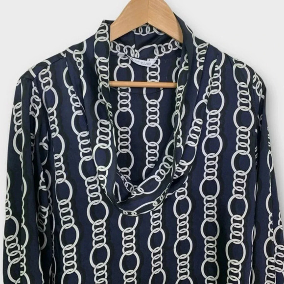 Zara  Chain Link Satin Top - Picture 5 of 10